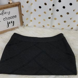White House Black Market Gray/Black Skirt